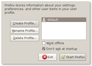 Firefox Profile Manager (2) Firefox Profile Manager (2)