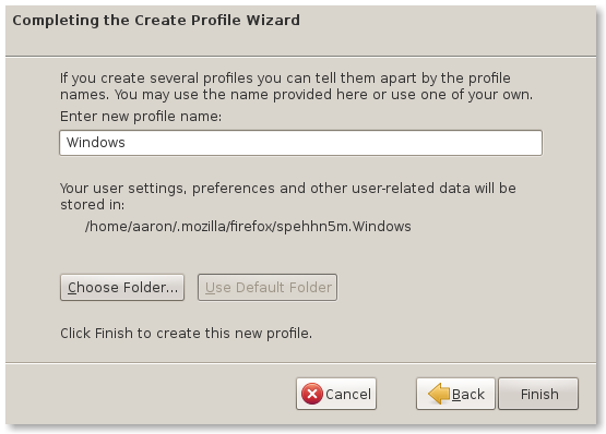 Firefox Profile Manager (4) Firefox Profile Manager (4)