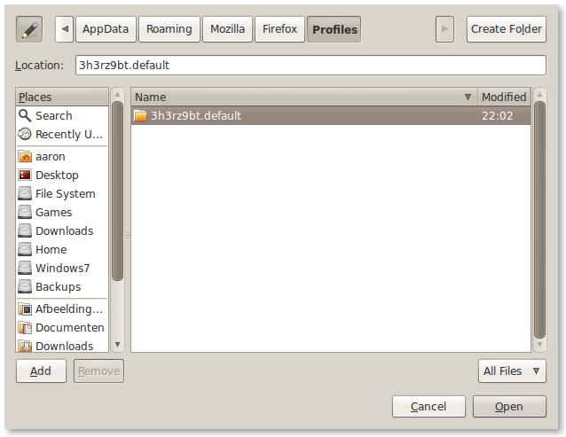 sharing-a-firefox-profile-between-windows-and-linux-aaronweb