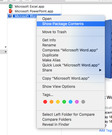 optimize word 2016 for mac